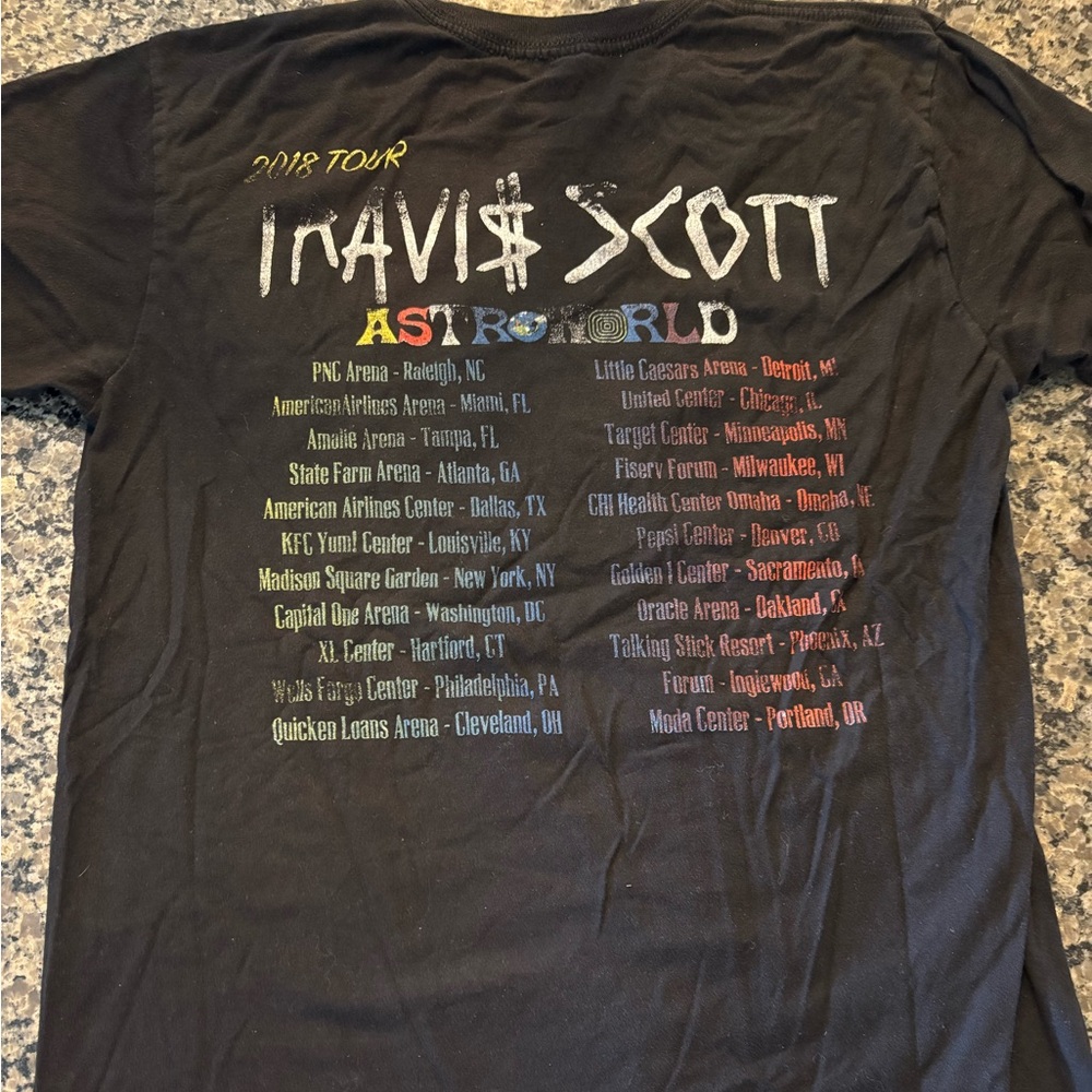 Travis Scott Astroworld Tour T-Shirt Mens Medium